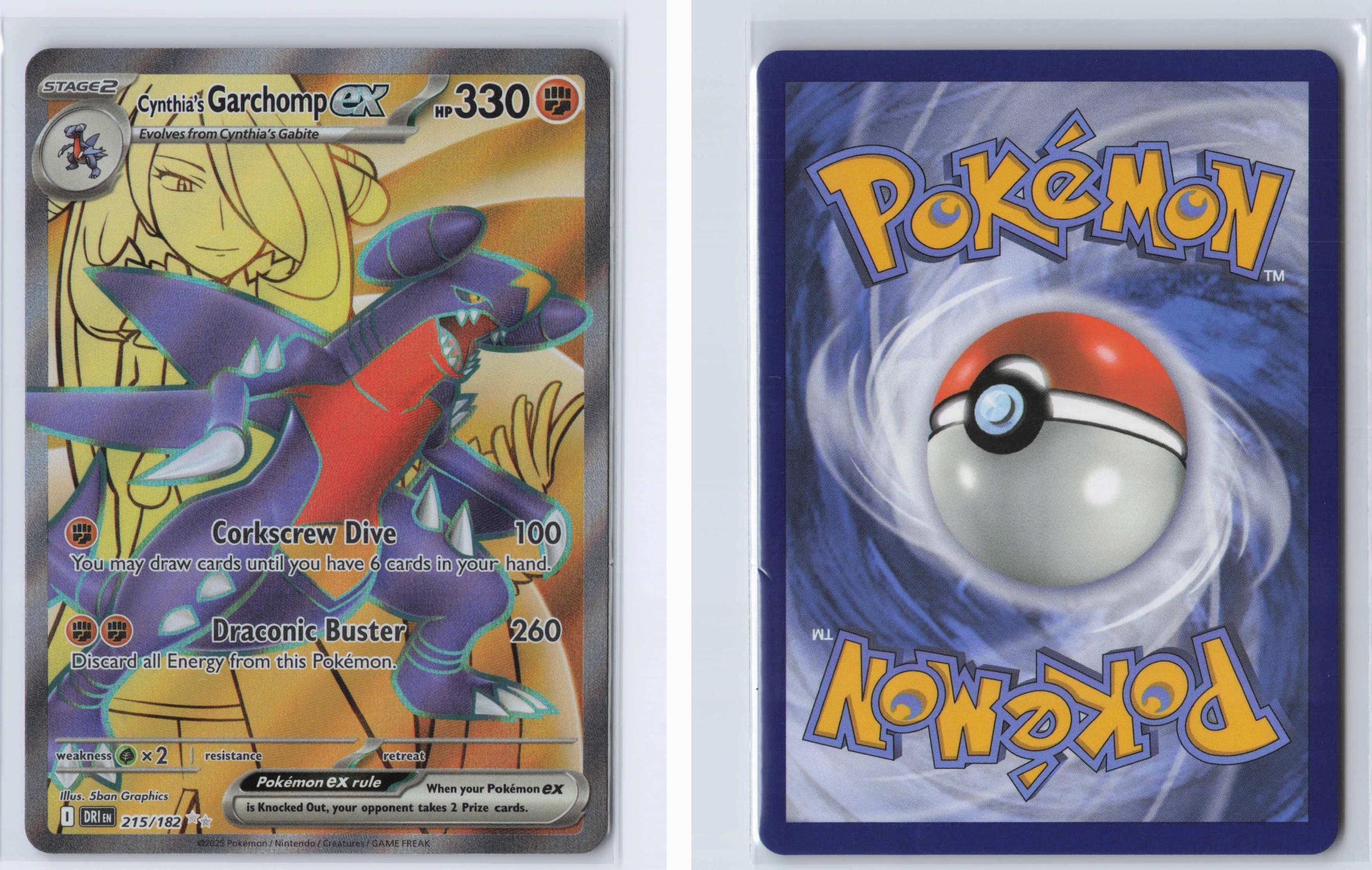 (#215/182) Cynthia's Garchomp ex - Holo [Destined Rivals]