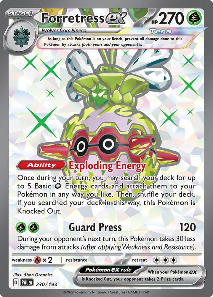 (#230/193) Forretress ex [SV02: Paldea Evolved]