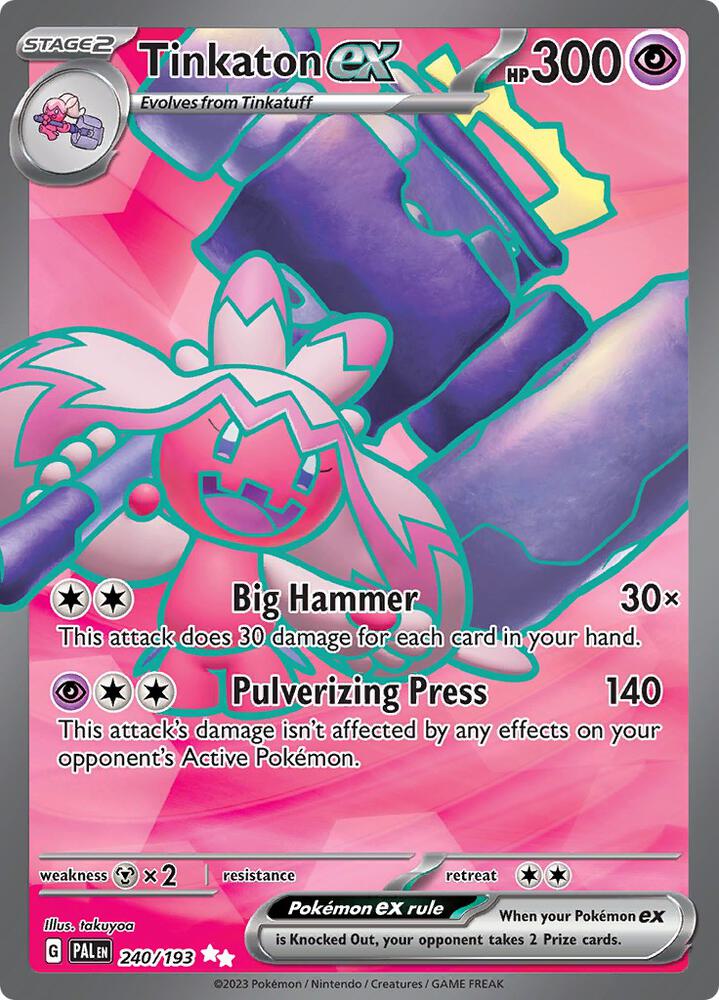 (#240/193) Tinkaton ex - [SV02: Paldea Evolved]