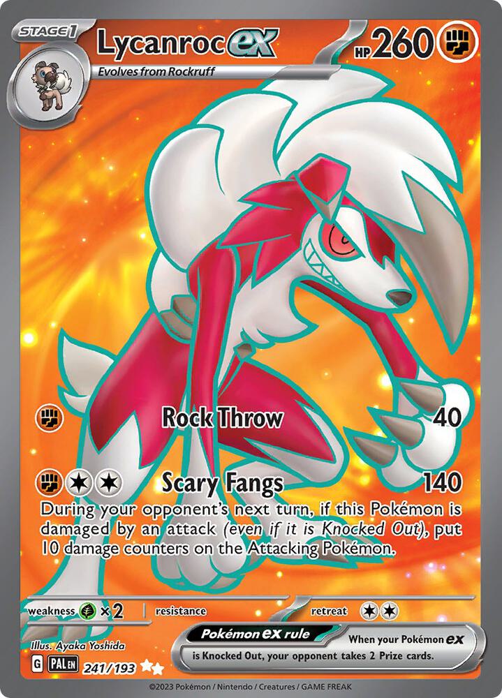 (#241/193) Lycanroc ex [SV02: Paldea Evolved]