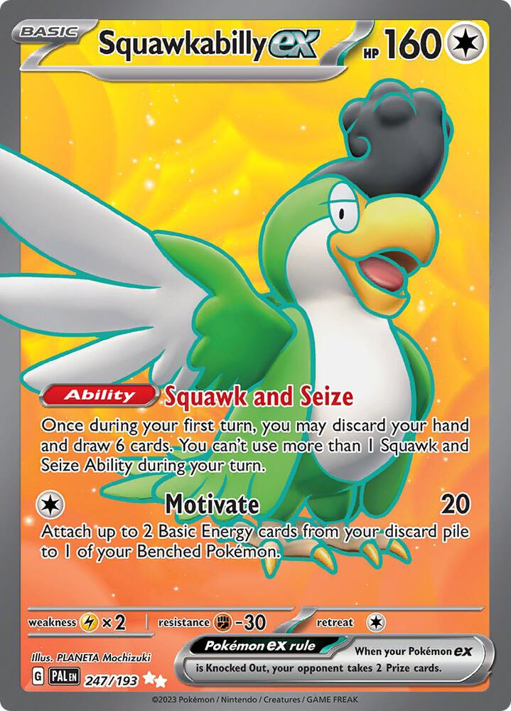 (#247/193) Squawkabilly ex [SV02: Paldea Evolved]