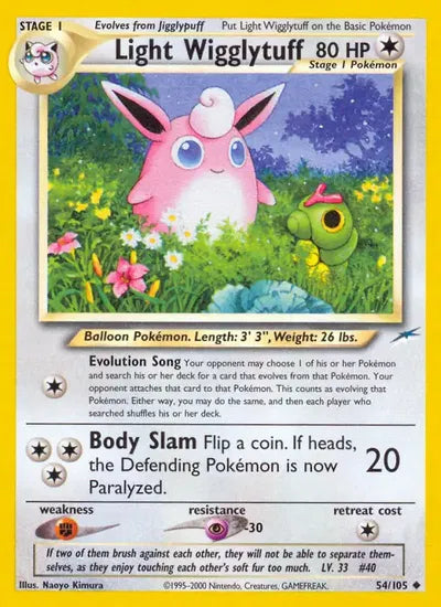 (#54/105) Light Wigglytuff - Unlimited [Neo Destiny]