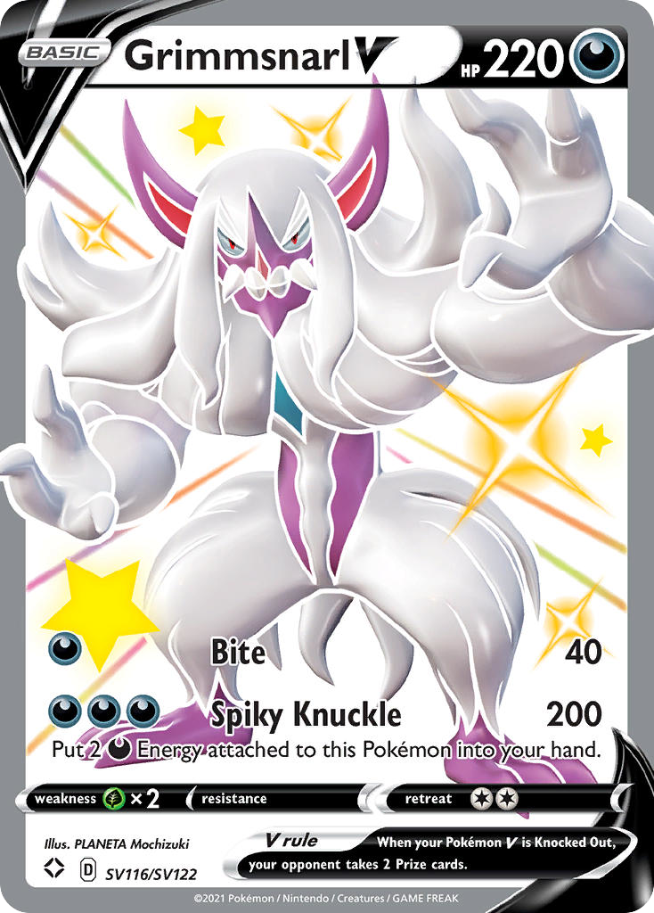 (#SV116/SV122) Grimmsnarl V - Holo [Shining Fates Shiny Vault]