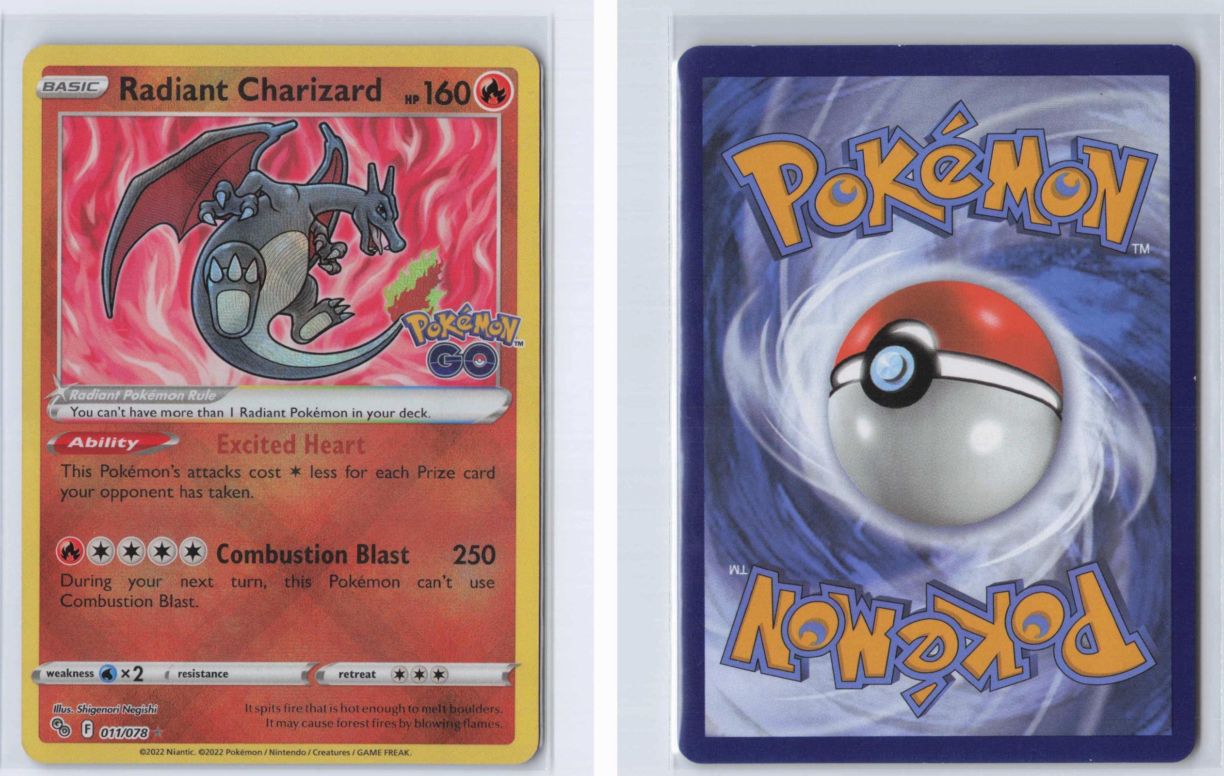 (#011/078) Radiant Charizard - Holo [Pokemon GO]
