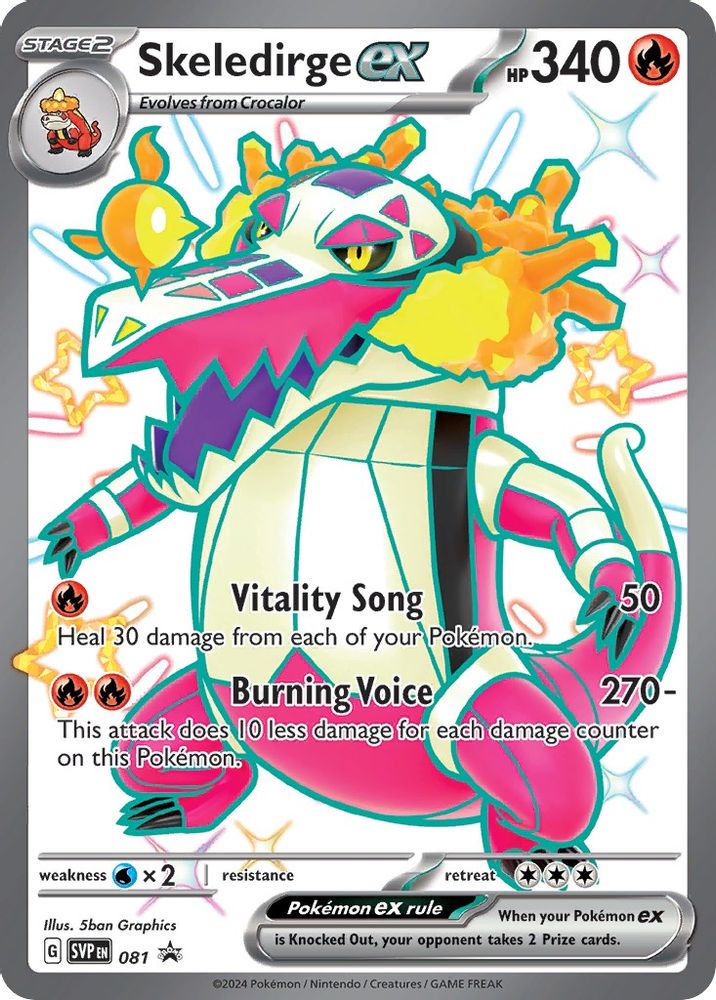 (#081) Skeledirge ex - Holo [Scarlet & Violet Promo]