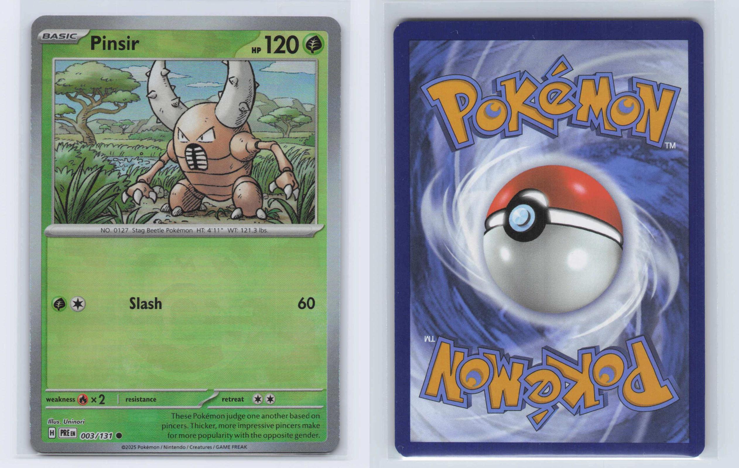 (#003/131) Pinsir (Master Ball Pattern) - Holo [Prismatic Evolutions]