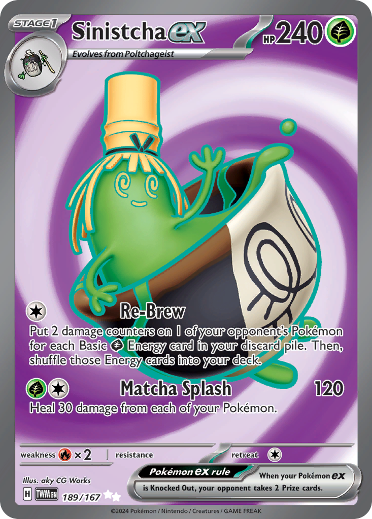 (#189/167) Sinistcha ex - Holo [Twilight Masquerade]