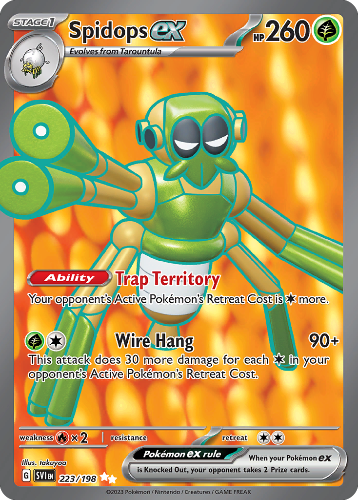 (#223/198) Spidops ex - Holo [Scarlet & Violet]