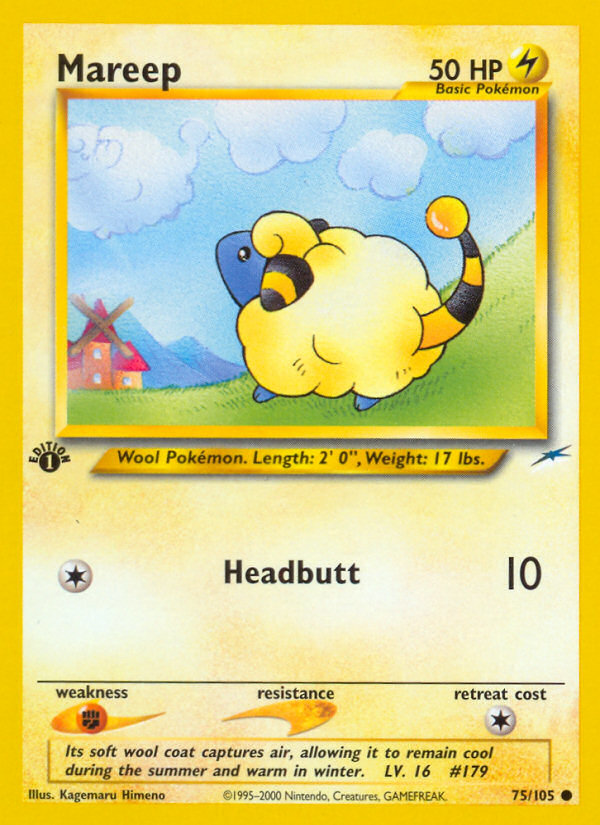 (#75/105) Mareep - Unlimited [Neo Destiny]