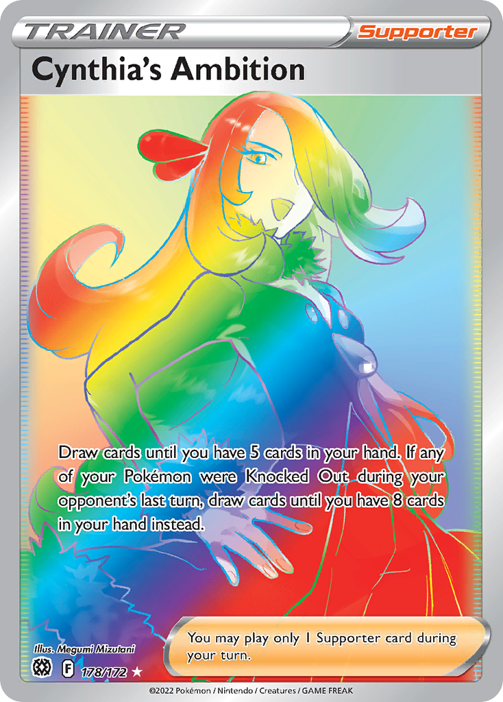 (#178/172) Cynthia's Ambition - Holo [Brilliant Stars]