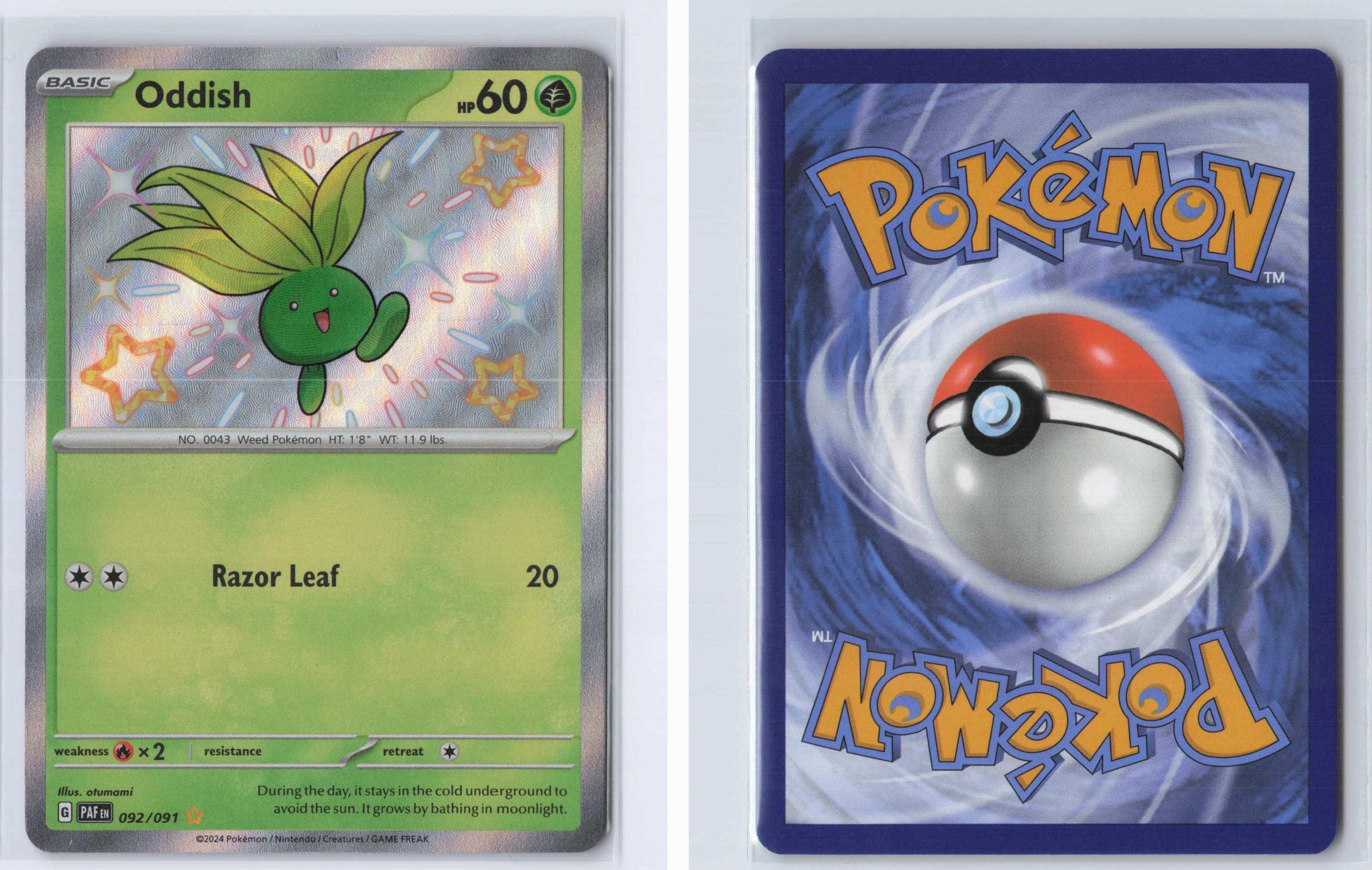 (#092/091) Oddish - Holo [Paldean Fates]