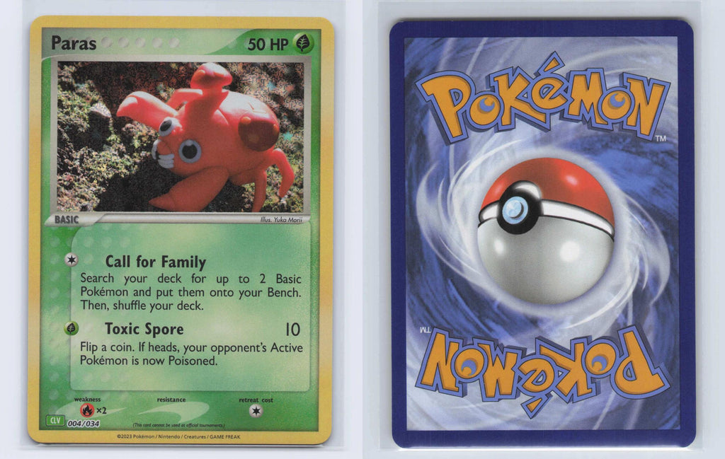 (#004/034) Paras - Holo [Trading Card Game Classic]
