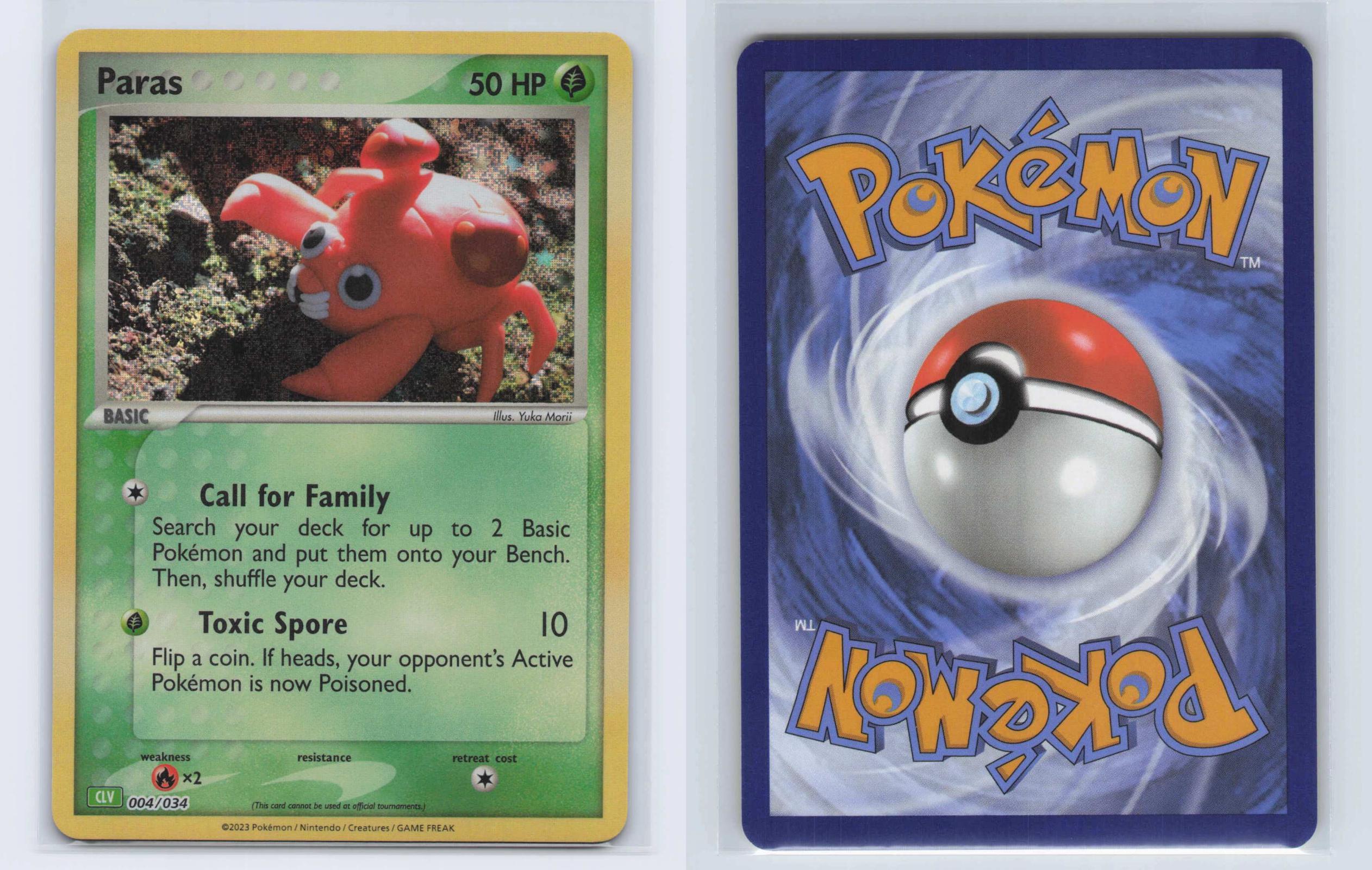 (#004/034) Paras - Holo [Trading Card Game Classic]
