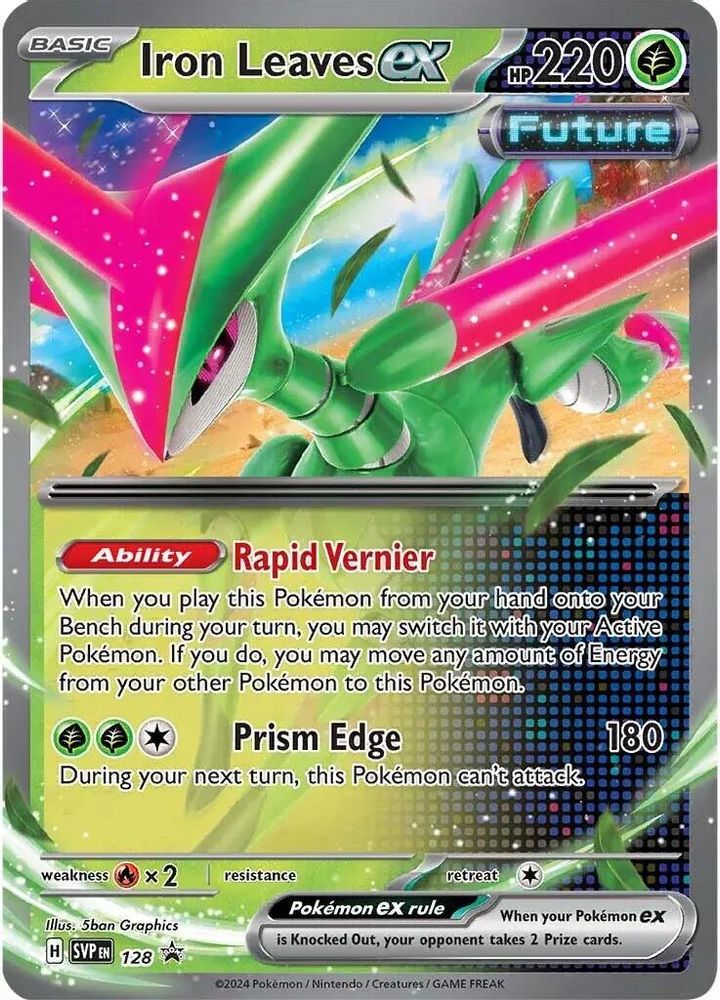 (#128) Iron Leaves ex - Holo [Scarlet & Violet Promo]