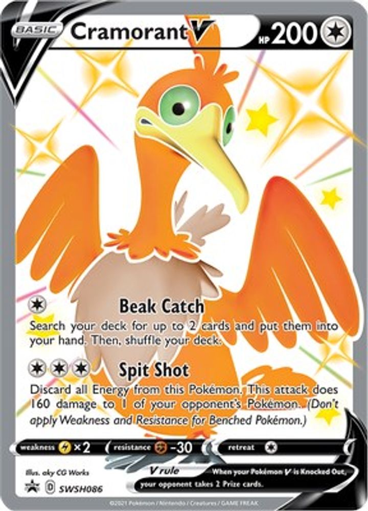 (#SWSH086) Cramorant V - Holo [Sword & Shield Promo]