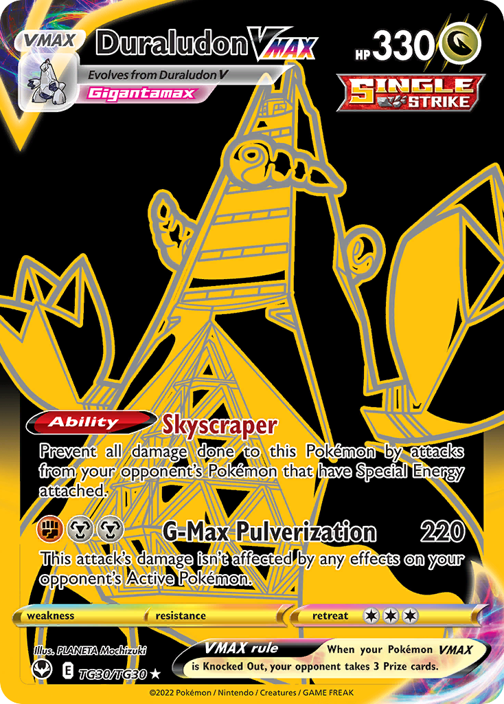 (#TG30/TG30) Duraludon VMAX - Holo [Silver Tempest Trainer Gallery]