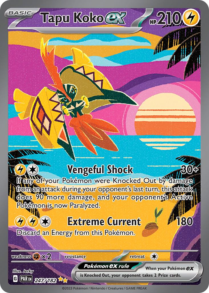 (#247/182) Tapu Koko ex - Holo [Paradox Rift]