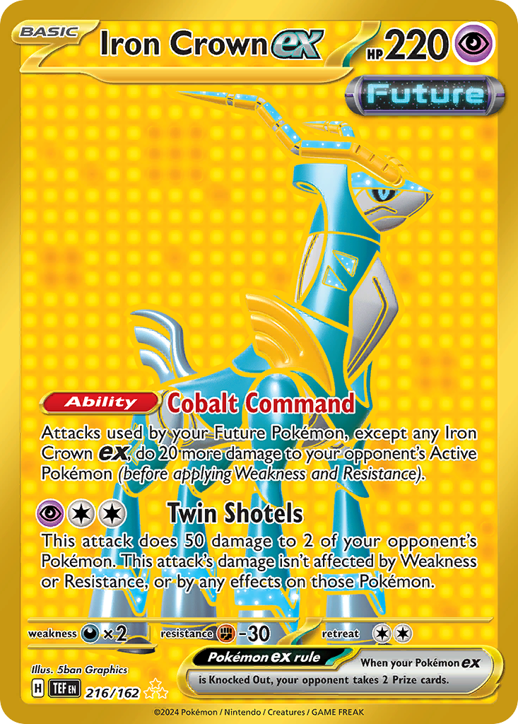 (#216/162) Iron Crown ex - Holo [Temporal Forces]