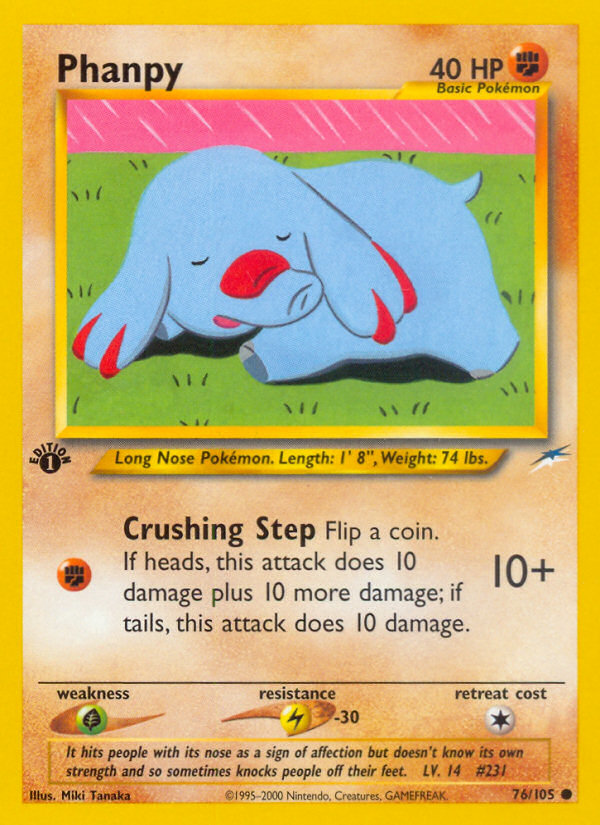 (#76/105) Phanpy - Unlimited [Neo Destiny]
