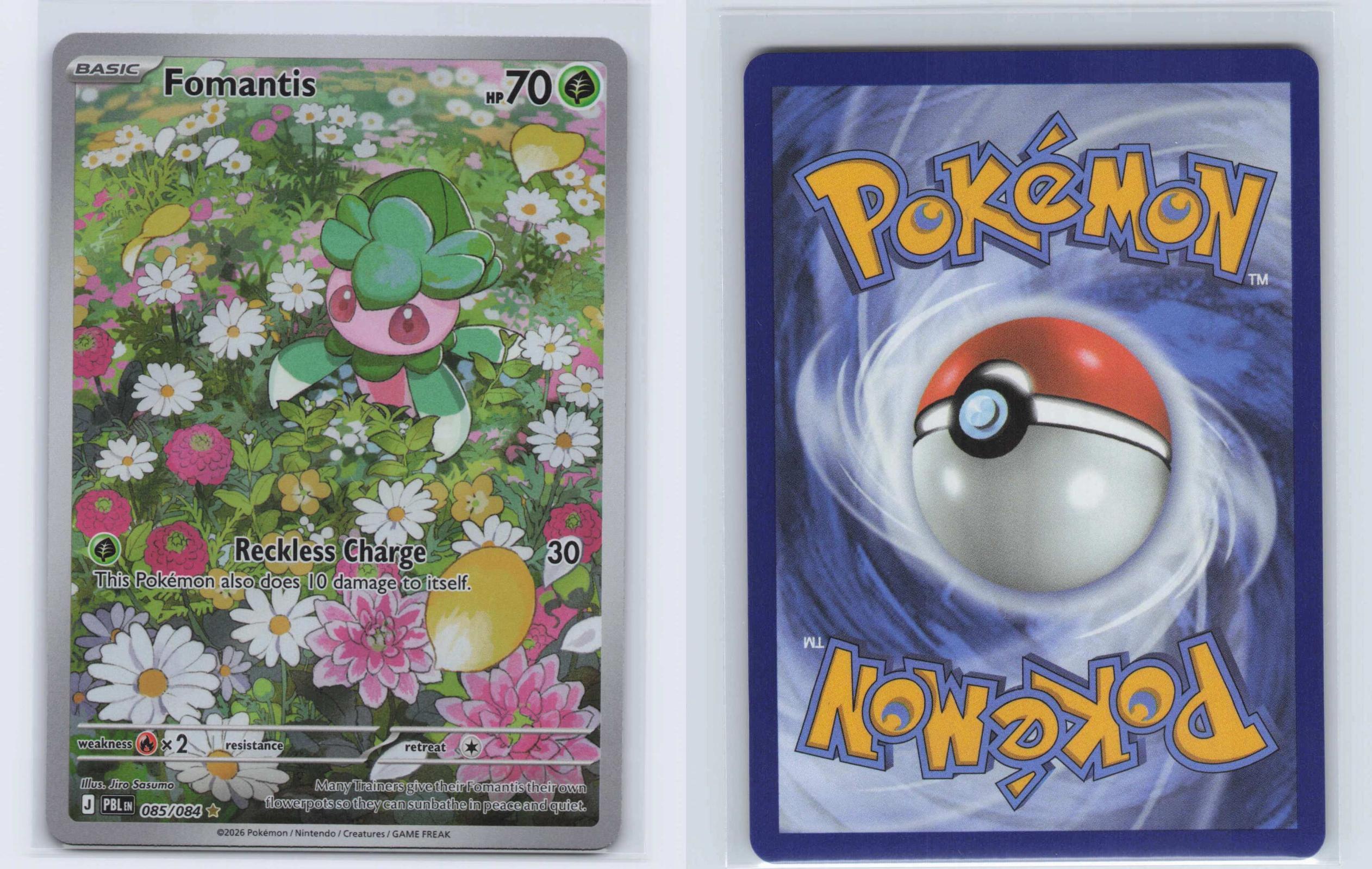 (#085/084) Fomantis - Holo [Pitch Black]