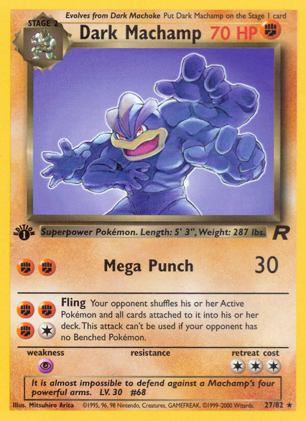 (#27/82) Dark Machamp - Unlimited [Team Rocket]