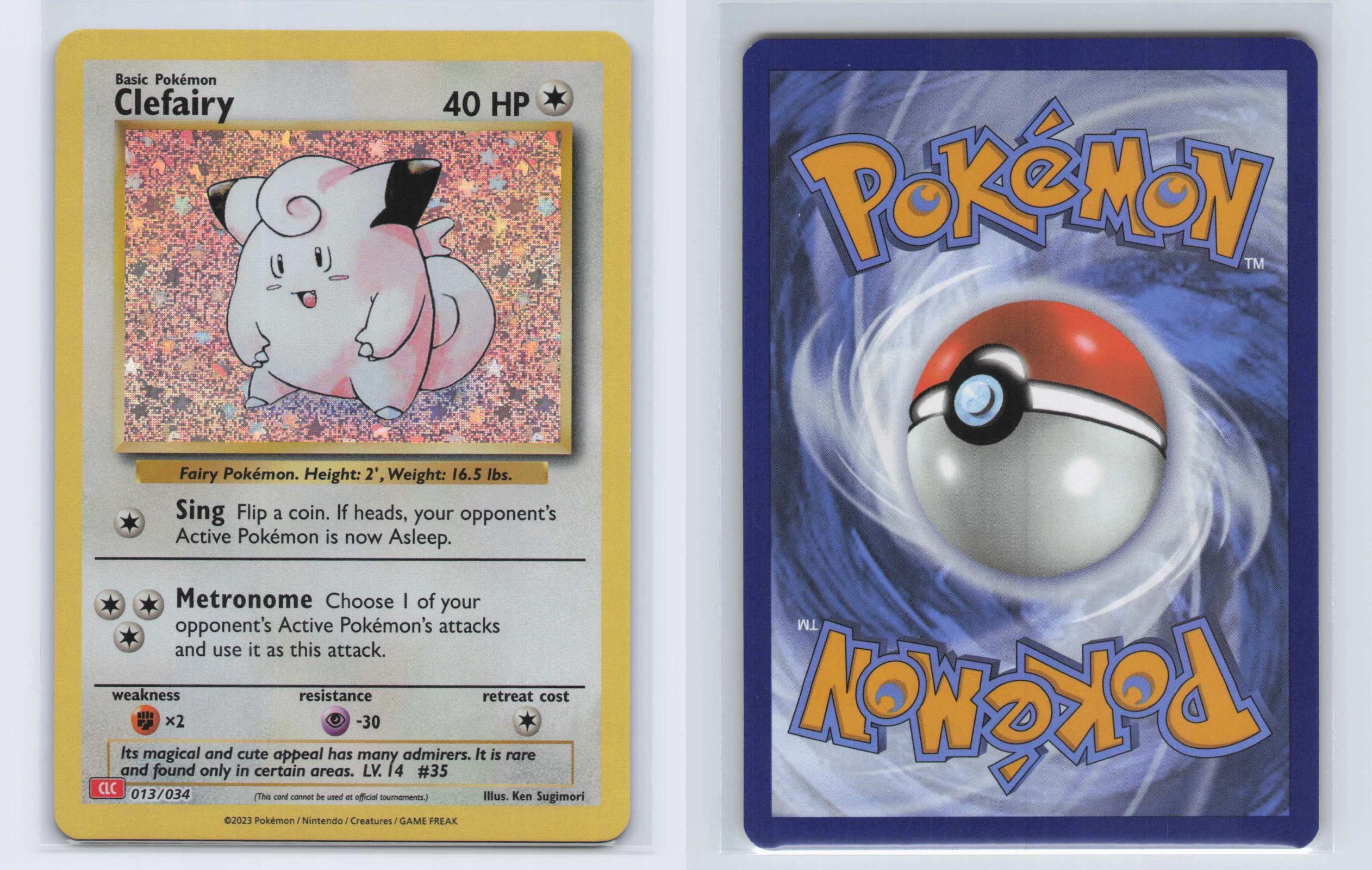 (#013/034) Clefairy - Holo [Trading Card Game Classic]