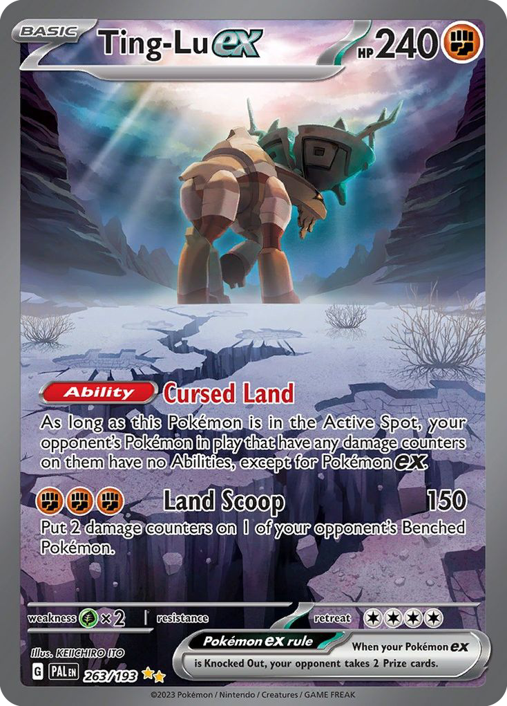 (#263/193) Ting-Lu ex - Holo [Paldea Evolved]
