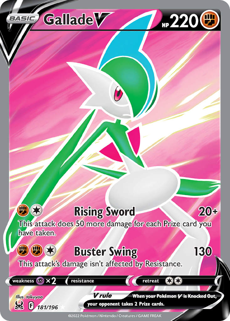 (#181/196) Gallade V - Holo [Lost Origin]