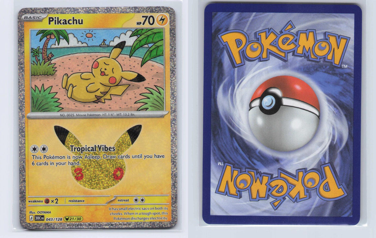 (#043/128) Pikachu - Holo [ME: 30th Celebration]