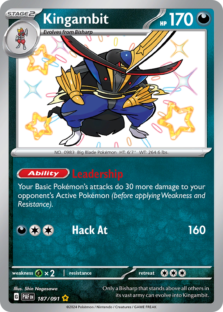 (#187/091) Kingambit - Holo [Paldean Fates]