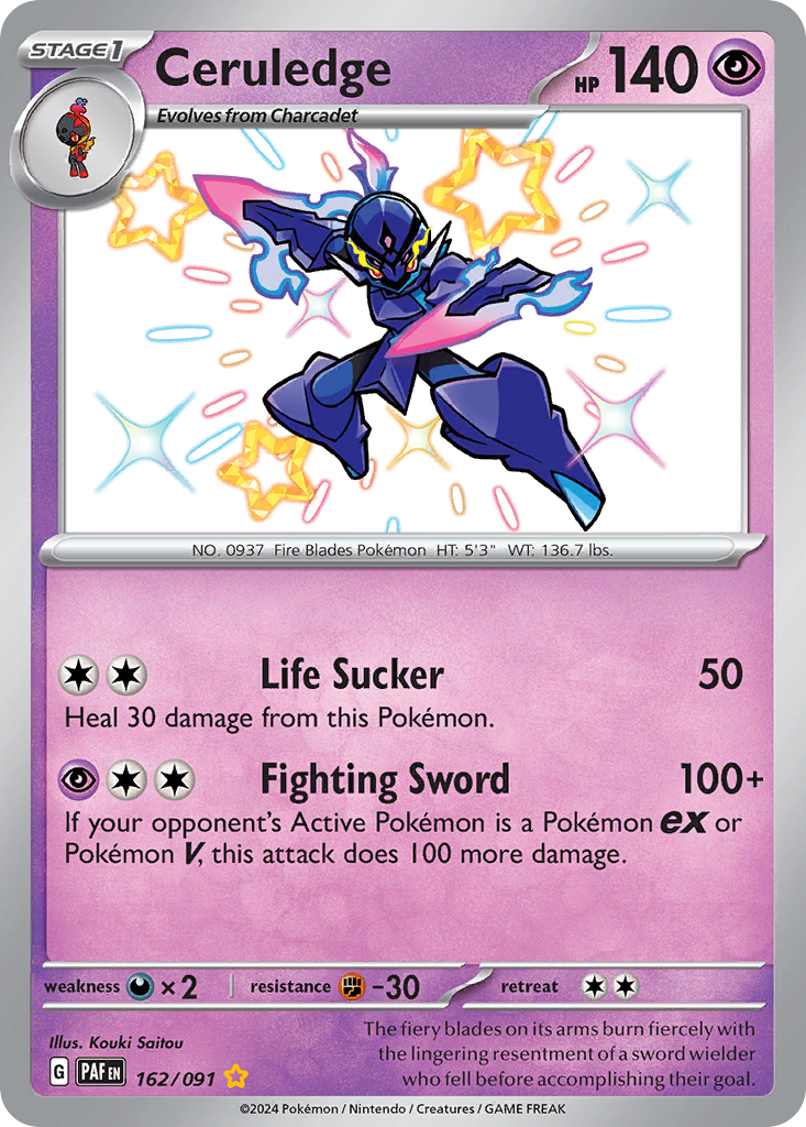 (#162/091) Ceruledge - Holo [Paldean Fates]