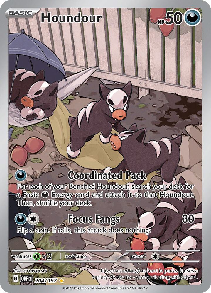 (#204/197) Houndour [SV03: Obsidian Flames]