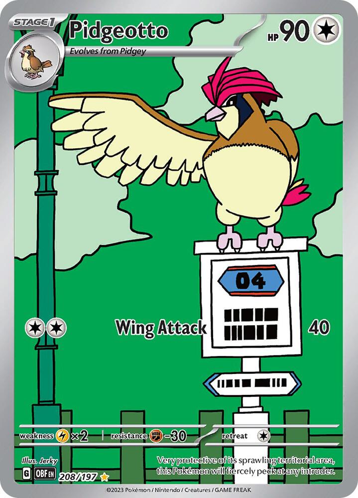 (#208/197) Pidgeotto [SV03: Obsidian Flames]