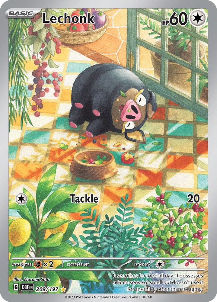 (#209/197) Lechonk [SV03: Obsidian Flames]