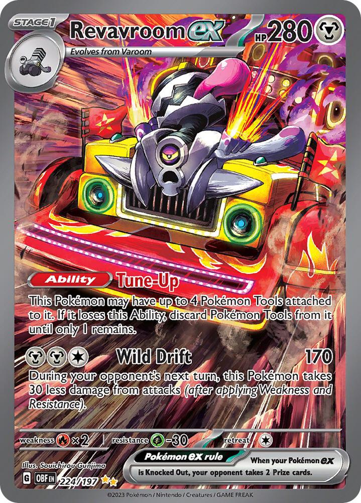(#224/197) Revavroom ex [SV03: Obsidian Flames]