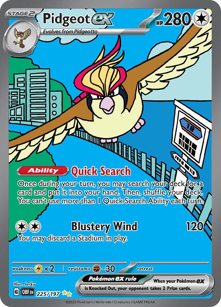 (#225/197) Pidgeot ex [SV03: Obsidian Flames]