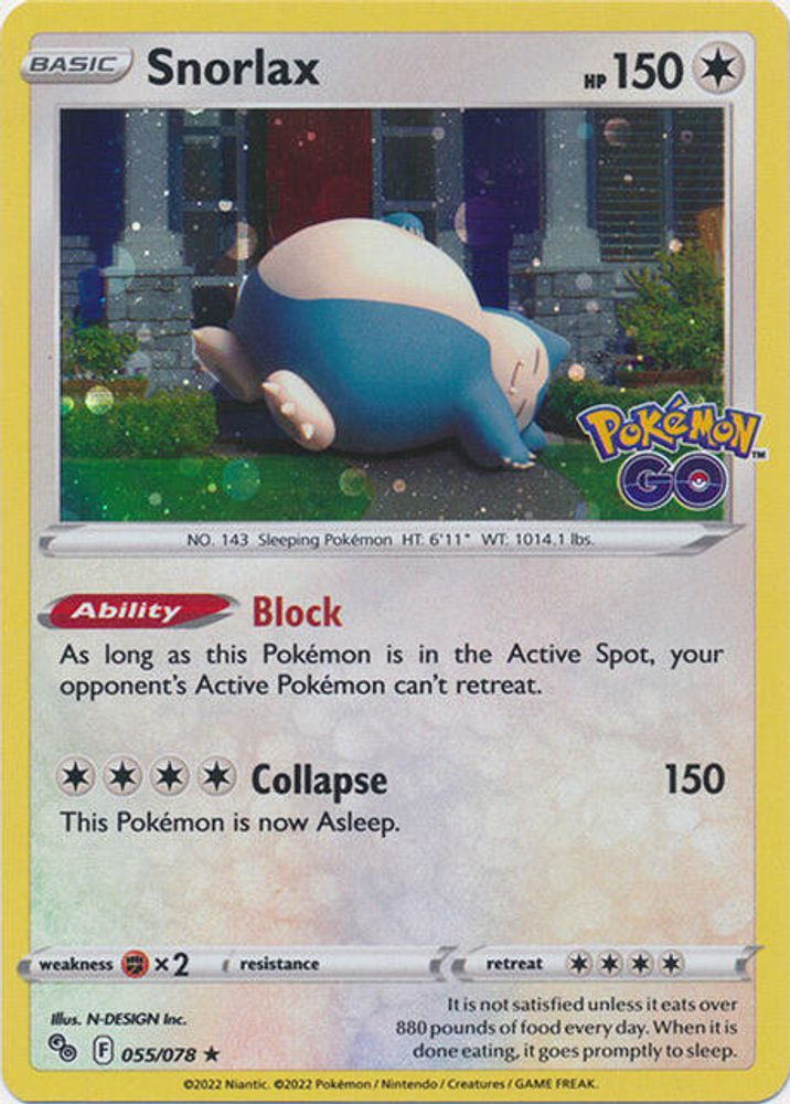 (#055/078) Snorlax (Cosmos Holo) - Normal [Miscellaneous Cards & Products]