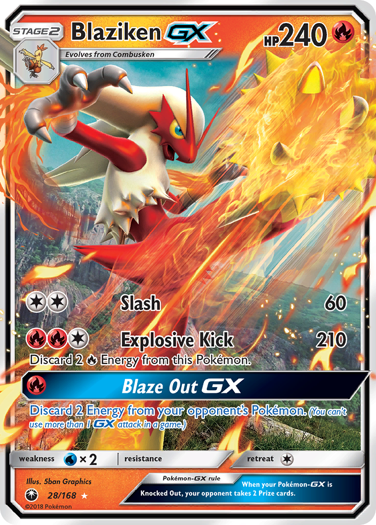 (#28/168) Blaziken GX - Holo [Celestial Storm]