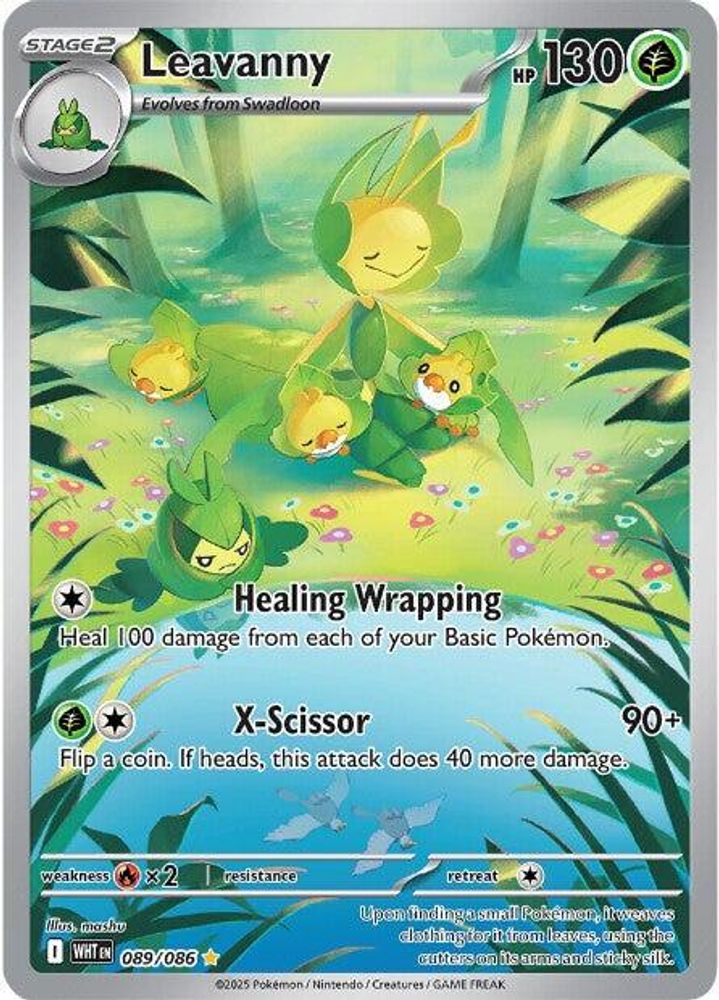 (#089/086) Leavanny - Holo [White Flare]