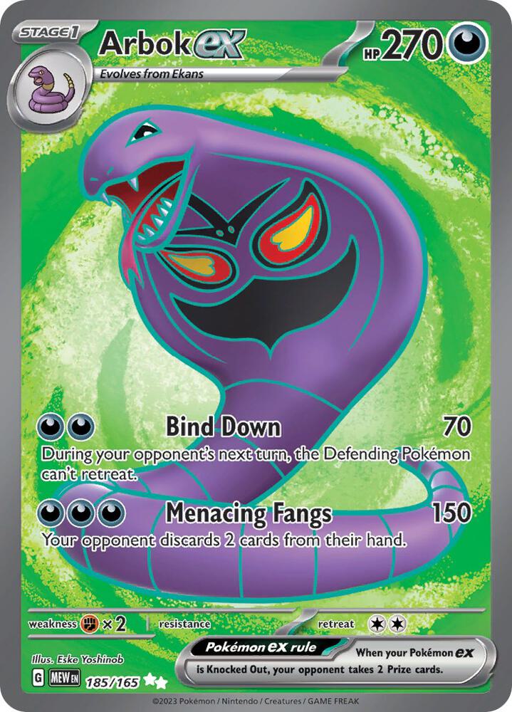 (#185/165) Arbok ex [SV: Scarlet & Violet 151]