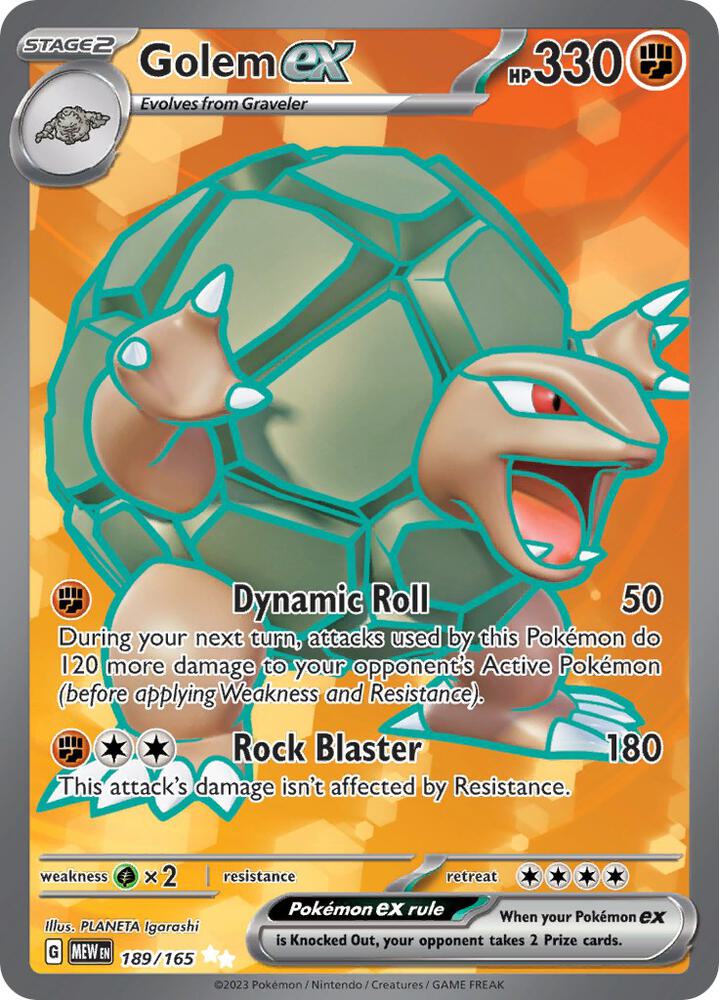 (#189/165) Golem ex [SV: Scarlet & Violet 151]