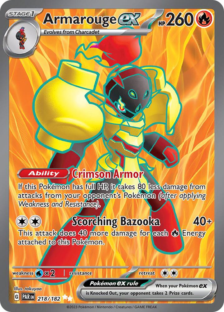 (#218/182) Armarouge ex [SV04: Paradox Rift]