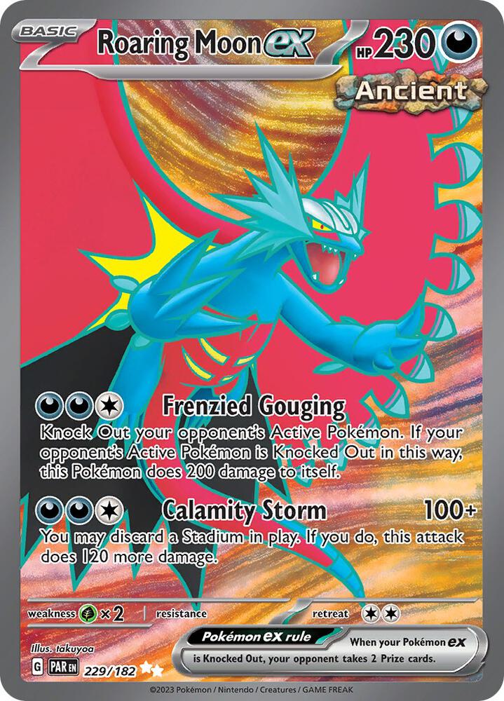 (#229/182) Roaring Moon ex [SV04: Paradox Rift]