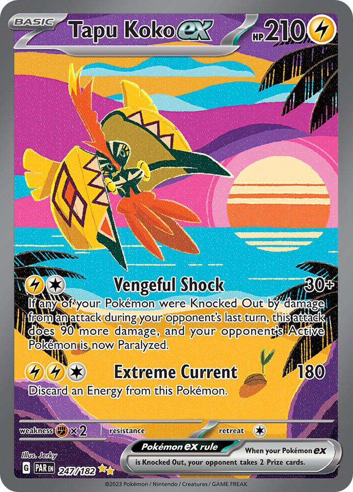 (#247/182) Tapu Koko ex [SV04: Paradox Rift]
