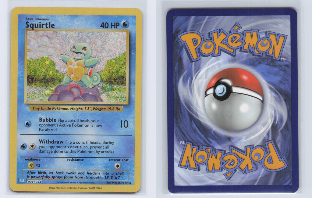 (#001/034) Squirtle - Holo [Trading Card Game Classic]