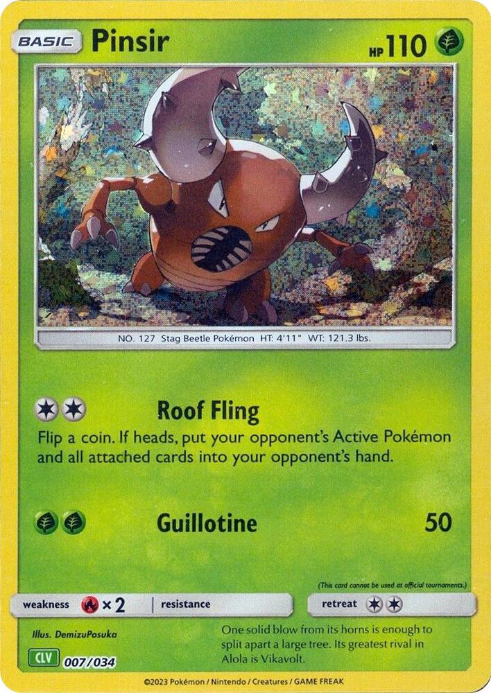 (#007/034) Pinsir [Trading Card Game Classic]