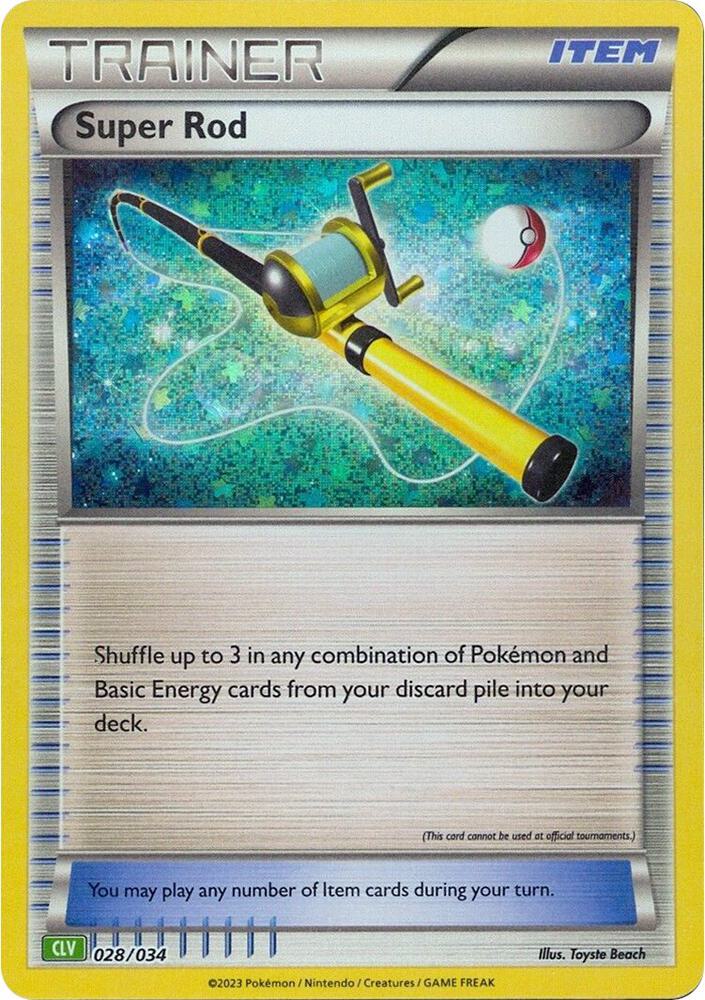 (#028/034) Super Rod (CLV) [Trading Card Game Classic]