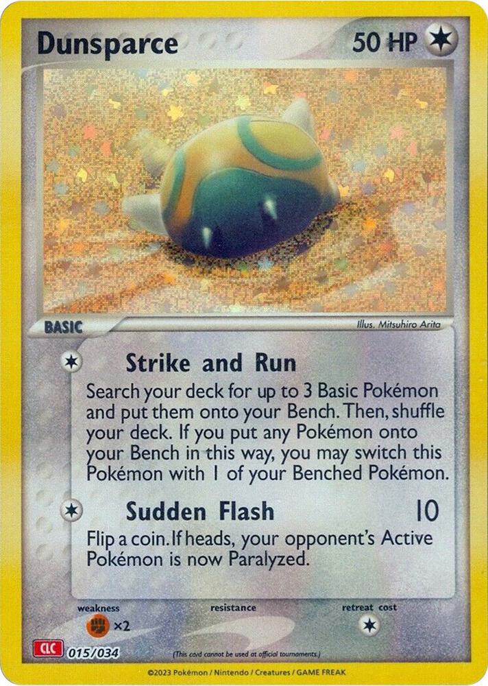 (#015/034) Dunsparce [Trading Card Game Classic]