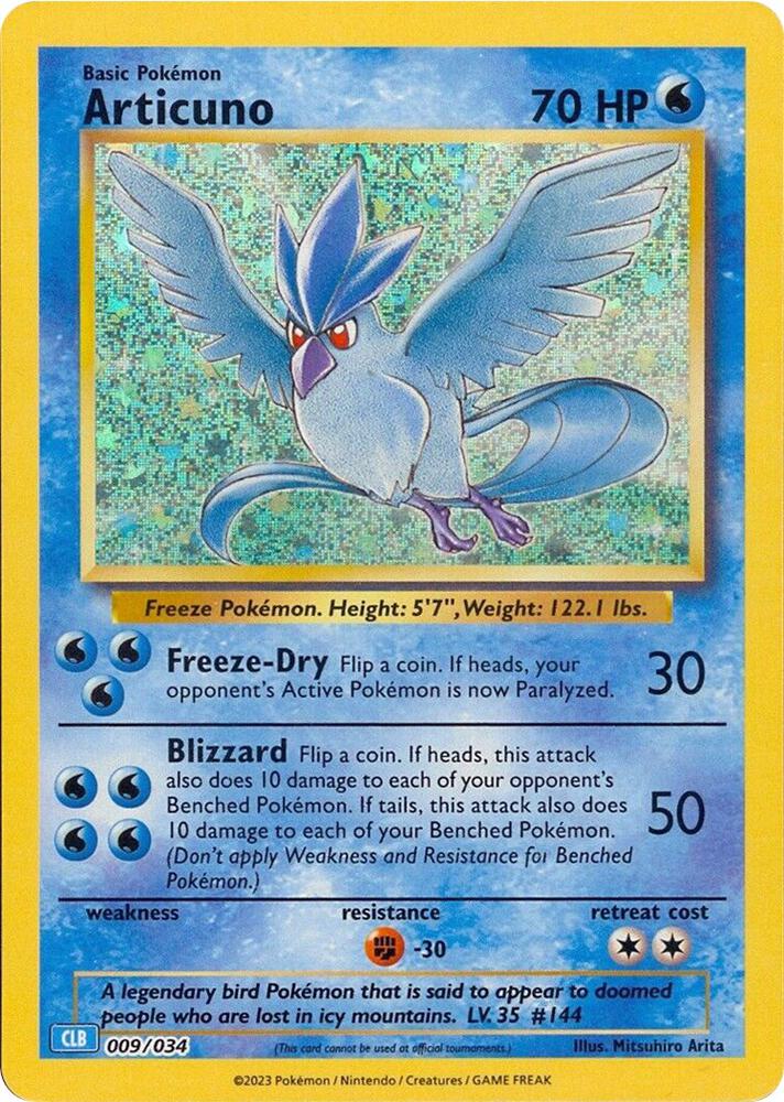 (#009/034) Articuno [Trading Card Game Classic]
