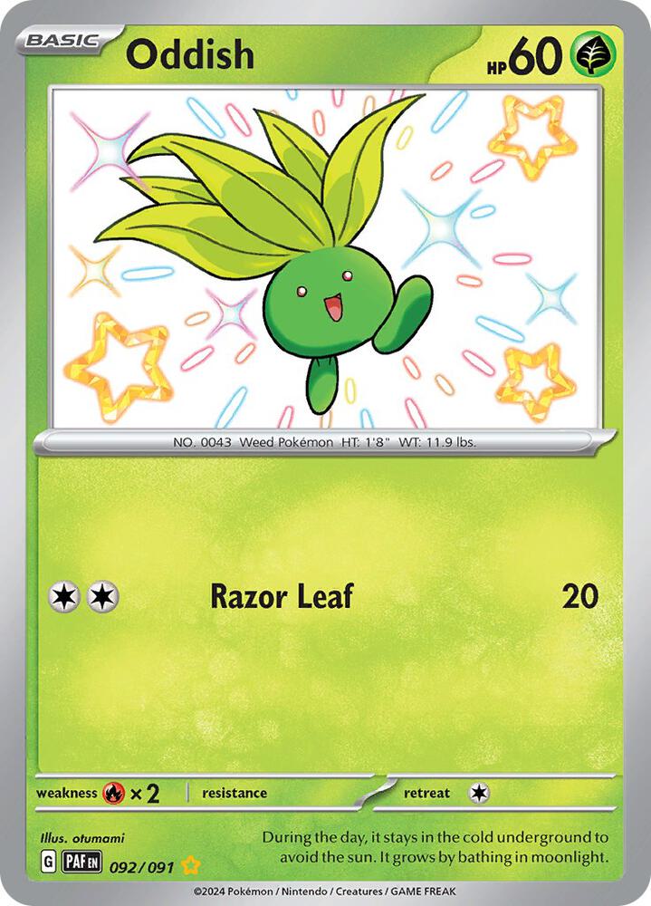 (#092/091) Oddish [SV: Paldean Fates]